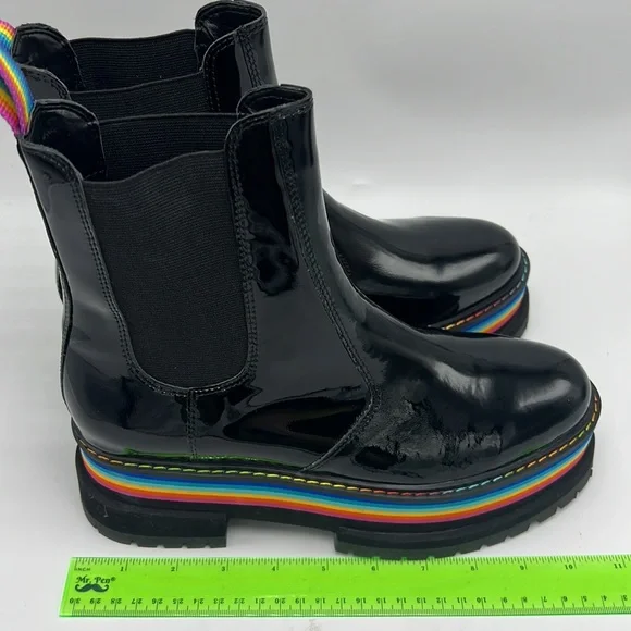 Kurt Geiger women's Birdie Rainbow Platform Chelsea Boots size 7.5 38.5 euro - Picture 7 of 7